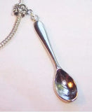 50Pcs Vintage Kitchen Spoon Dangle Charm Necklace Bracelet Jewelry