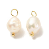 50Pcs Freshwater Pearl Rice Shape Charms DIY Jewelry Earring Making