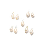 50Pcs Freshwater Pearl Rice Shape Charms DIY Jewelry Earring Making