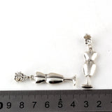 50Pcs Dressmaker Mannequin Seamstress Pendant for Bead Bracelet