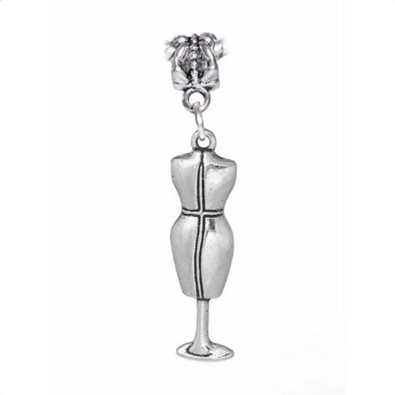 50Pcs Dressmaker Mannequin Seamstress Pendant for Bead Bracelet