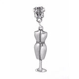 50Pcs Dressmaker Mannequin Seamstress Pendant for Bead Bracelet