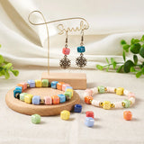 50Pcs/box 10 Style Porcelain Bead Spacer Beads Colorful For Jewelry Making