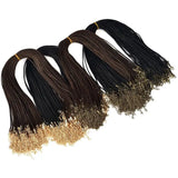 50Pcs/lot Leather String Cord 1.5/2mm Wax Rope Necklaces