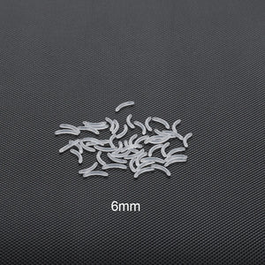 50Pcs/lot 14G Bioplast Barbell Parts 6-38mm Post Nipple Tongue Eyebrow Piercing