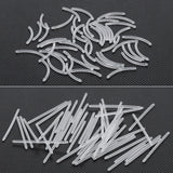 50Pcs/lot 14G Bioplast Barbell Parts 6-38mm Post Nipple Tongue Eyebrow Piercing