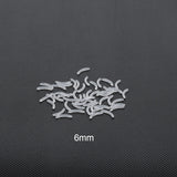 50Pcs/lot 14G Bioplast Barbell Parts 6-38mm Post Nipple Tongue Eyebrow Piercing