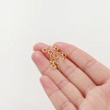 50Pcs 14k 18K Tiny Screw Eye Pins Hooks for Jewelry Making