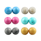 50Pcs 15MM Round Silicone Teething Beads Baby Teether DIY Necklace Chew Beads
