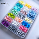 50Pcs 15MM Round Silicone Teething Beads Baby Teether DIY Necklace Chew Beads