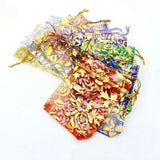 50Pcs/lot Organza Bags Wedding Christmas Jewelry Packing
