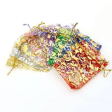 50Pcs/lot Organza Bags Wedding Christmas Jewelry Packing