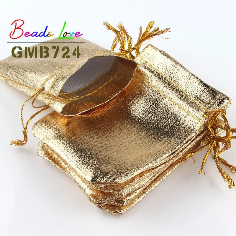 50Pcs Organza Velvet Drawstring Gift Bags Wedding Favor Pouches