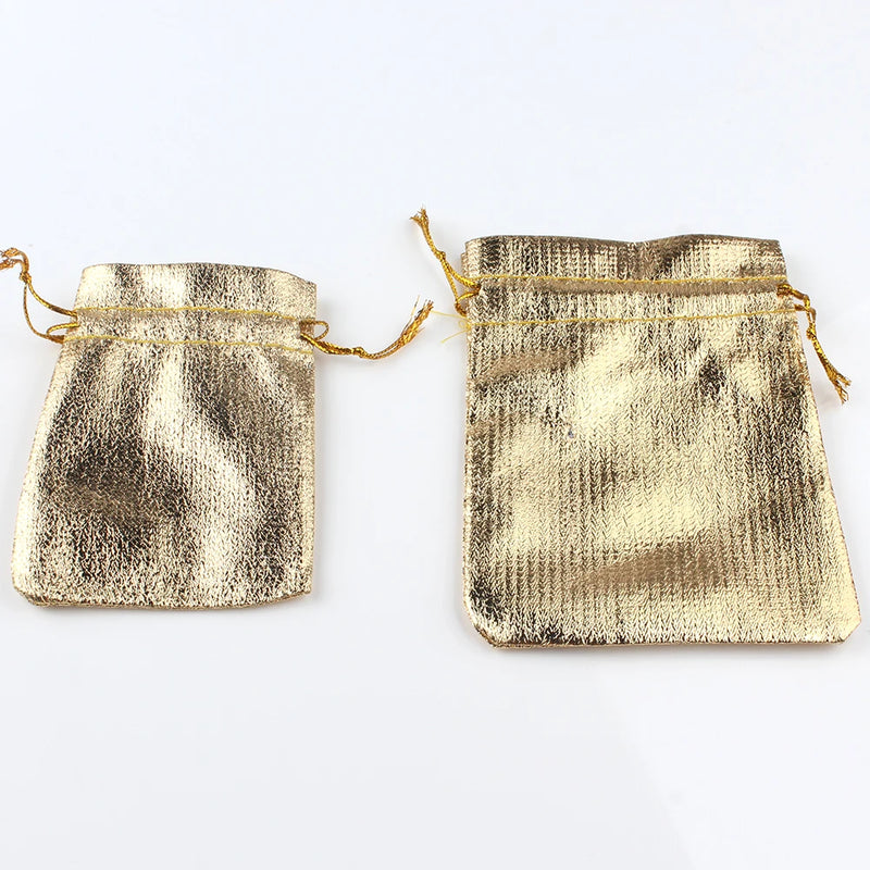 50Pcs/lot Organza Jewelry Packaging Velvet Gift Bags Wedding Favor Pouches