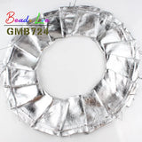 50Pcs Silver Organza Jewelry Packaging Drawstring Velvet Gift Bags