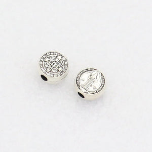 50Pcs St. Benedict Round Beads DIY Rosary Necklace Part