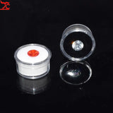 50Pcs Clear Diamond Box Plastic Beads Jewelry Case Gem Storage Organizer