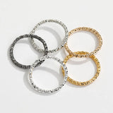50Pcs Embossing Jump Rings Metal Connectors For DIY Jewelry Making