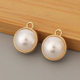 50Pcs Pearl Charms Pendants for DIY Earrings Necklace