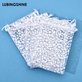 50Pcs High Star Organza Bags Jewelry Packaging Wedding Gift Pouches 9x12cm