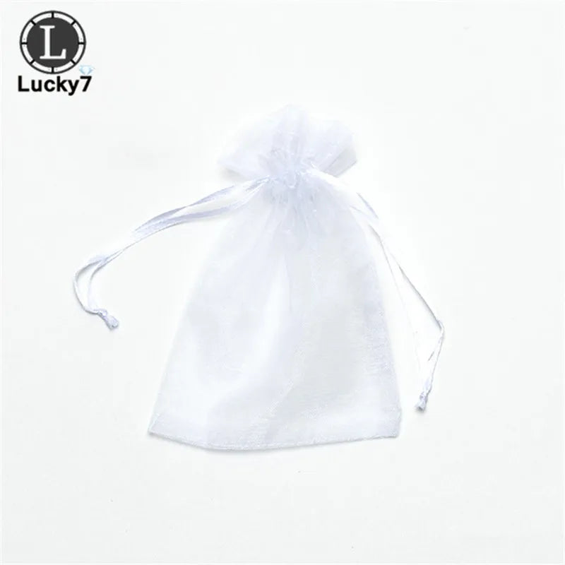 50Pcs/lot Jewelry Wedding Gift Pouch Draw String Candy Birthday Party Gift Bags