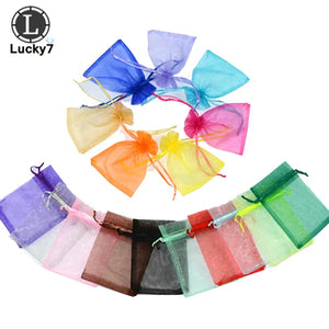 50Pcs/lot Jewelry Wedding Gift Pouch Draw String Candy Birthday Party Gift Bags