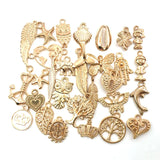 50Pcs/lot Mixed Style Bronze Charms Pendant for DIY Jewelry Making