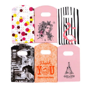 50Pcs Multi-style Plastic Gift Bags for DIY Jewelry Packaging