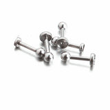 50Pcs Stainless Steel Ear Studs Blanks Earrings Base Piercing DIY