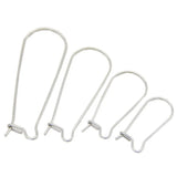 50Pcs Stainless Steel Kidney Ear Wires for DIY Earring Making