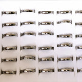 50Pcs Stainless Steel Wedding Rings for Men Women