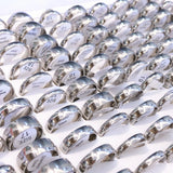 50Pcs Stainless Steel Wedding Rings for Men Women