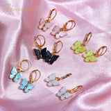 50Pcs Multicolor Butterfly Charms Insect Pendant DIY Jewelry Making