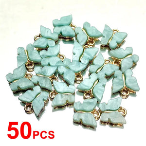 50Pcs Butterfly Jewelry Accessories DIY Earrings Necklaces Bracelet Material