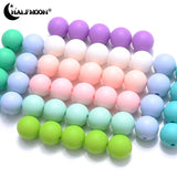 50Pcs 12mm Baby Teether Silicone Beads for DIY Pacifier Chain Bracelet