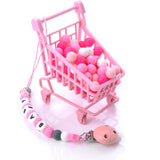50Pcs 12mm Baby Teether Silicone Beads for DIY Pacifier Chain Bracelet