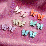 50Pcs Butterfly Charms Acrylic Alloy Insect Pendant DIY Jewelry