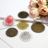 50Pcs Double Lace Edge Glass Cover DIY Decorative Accessories