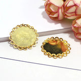 50Pcs Double Lace Edge Glass Cover DIY Decorative Accessories