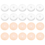 50 Clear Plastic Discs Earring Back Earlobe Support Patches