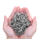 50Pcs Pom Pom Keychains Set Fluffy Faux Fur Tassels Keyrings