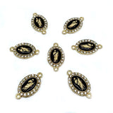 50Pcs San Jude Drop Oil Double Hole Fittings for DIY Bracelets