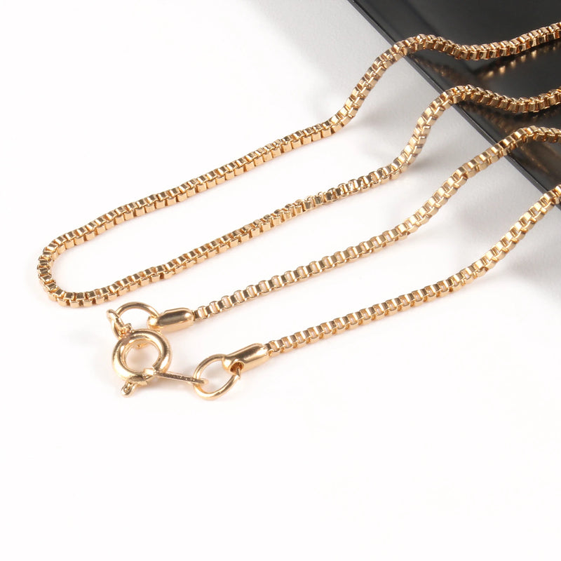 12pcs Metal Link Necklace Chains with Lobster Clasps for DIY Jewelry Making