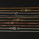 12pcs Metal Link Necklace Chains with Lobster Clasps for DIY Jewelry Making