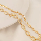 14K Plated Brass Thick O-chains for DIY Jewelry Making