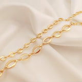 14K Plated Brass Thick O-chains for DIY Jewelry Making