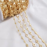 14k Plated Love Chain Necklace for Women's Charm Jewelry Making