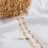 14k Plated Love Chain Necklace for Women's Charm Jewelry Making