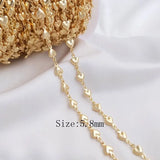 14k Plated Love Chain Necklace for Women's Charm Jewelry Making