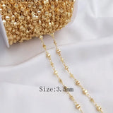 14k Plated Love Chain Necklace for Women's Charm Jewelry Making